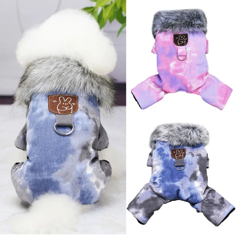 Winter Warm Pet Jumpsuit Romper for Chihuahua & Small Dogs