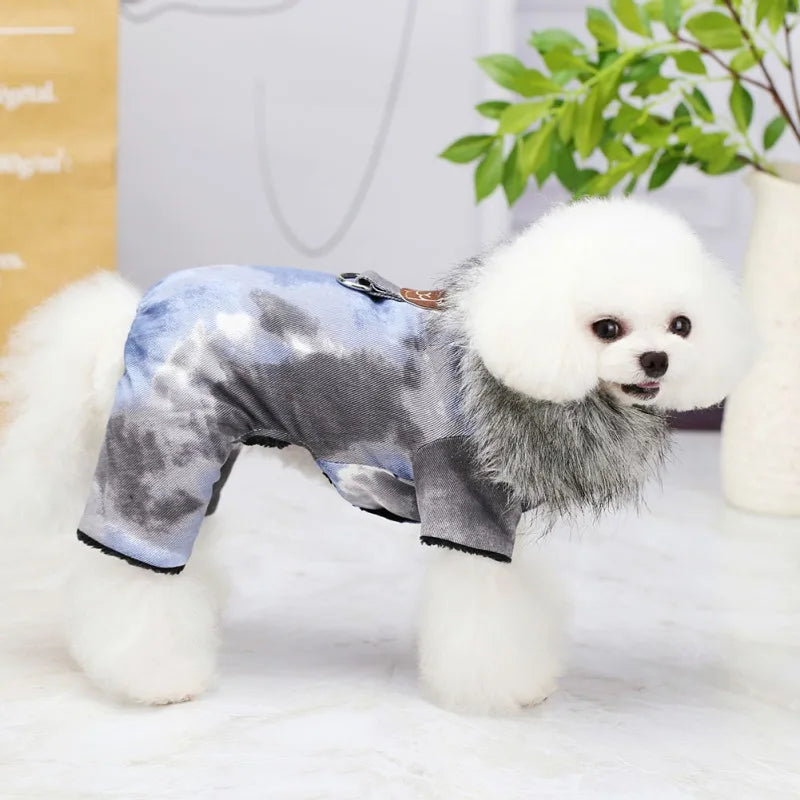 Winter Warm Pet Jumpsuit Romper for Chihuahua & Small Dogs