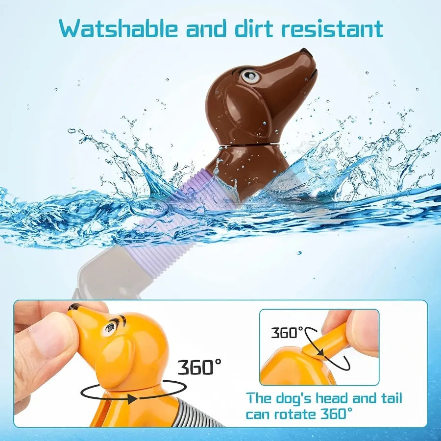 Dog Telescopic Tube 4Pcs Fidget Sensory Toys for Toddlers & Girls