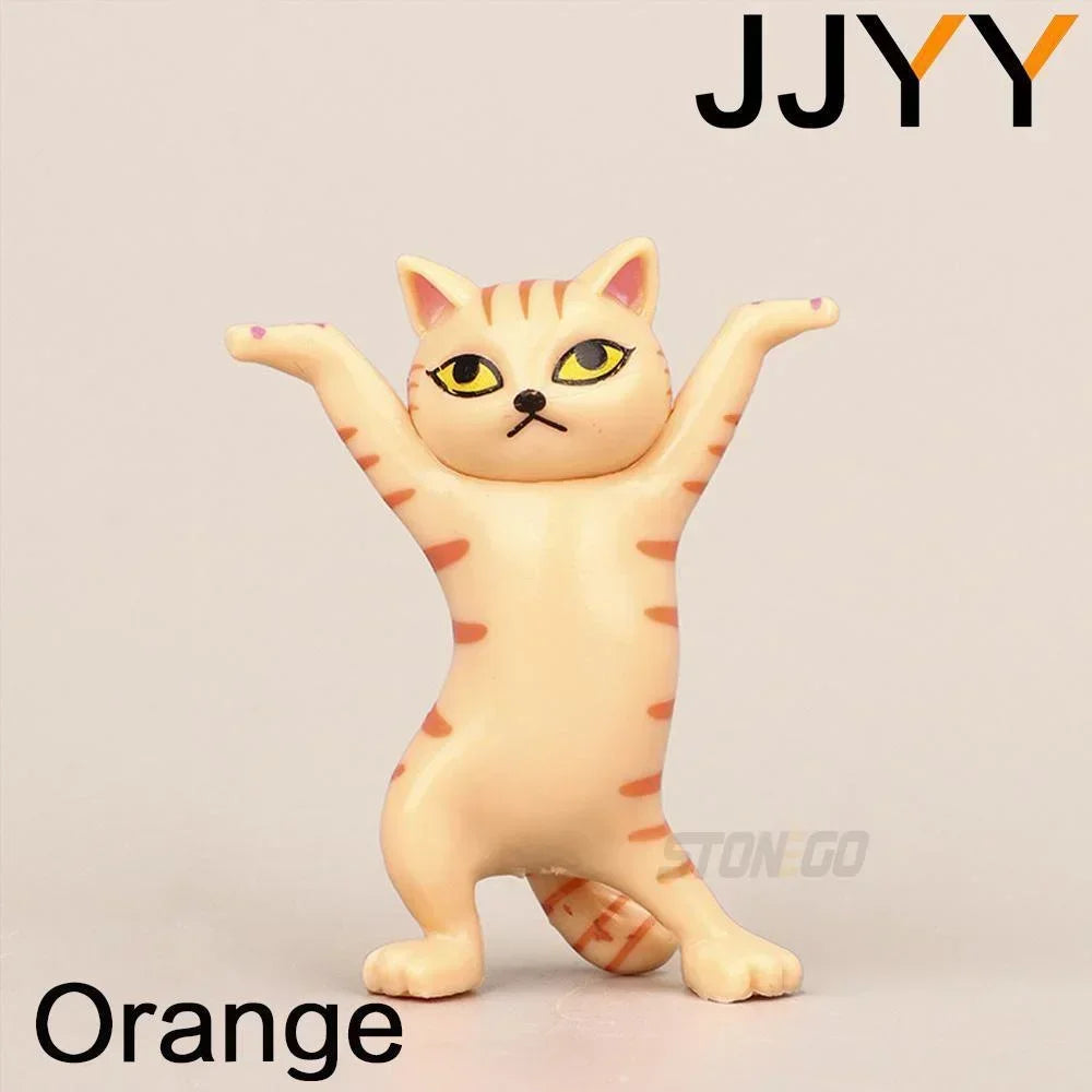 JJYY Cat Statue Pencil Holder – Cute Desktop & Bookshelf Ornament