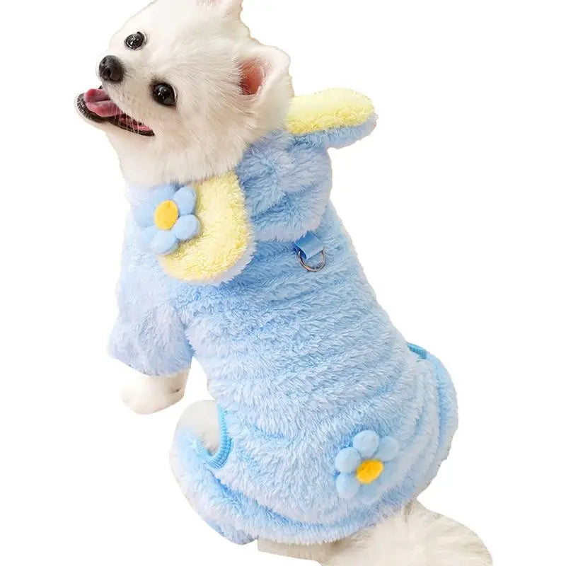 Cute Bear Dog Sweater – Warm Plush Pet Coat for Small Dogs & Cats