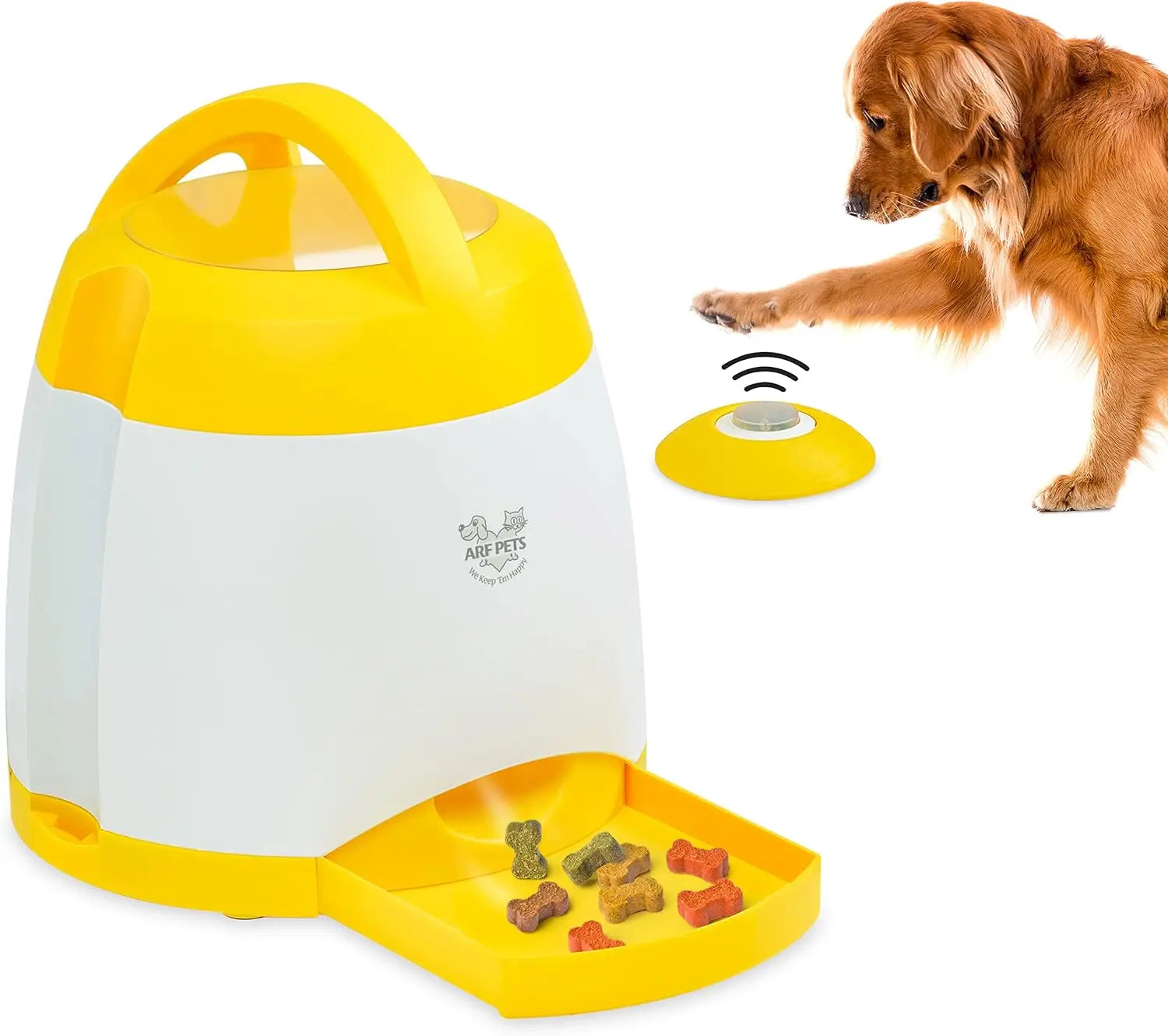 Pet Dog Treat Dispenser with Remote - Memory Training Activity Toy