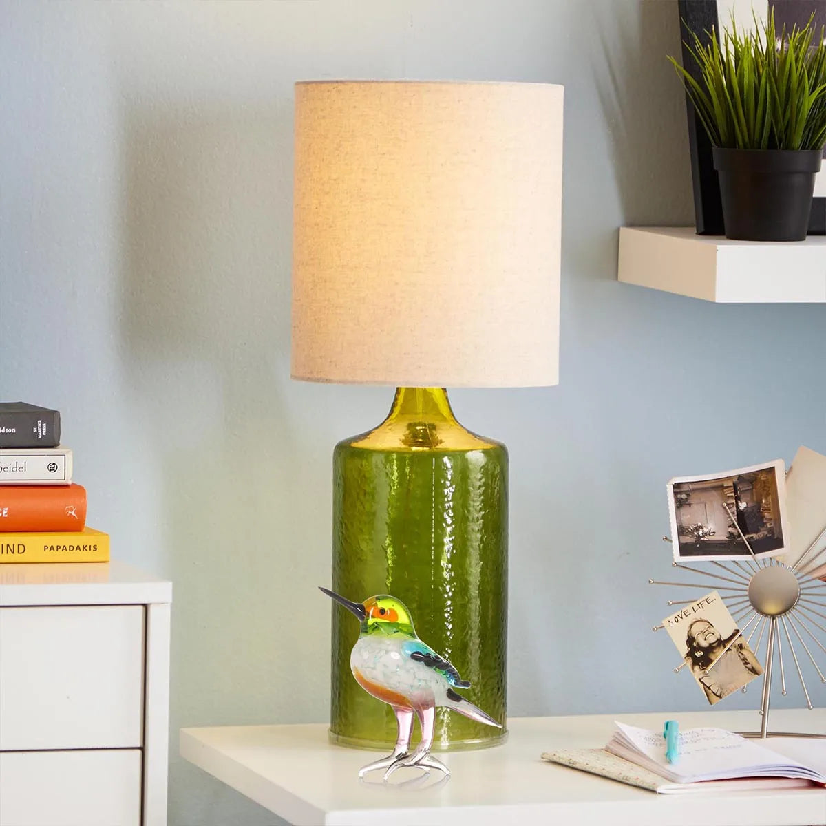 Tooarts Handblown Glass Animal Figurine - Modern Tiny Birds Decor