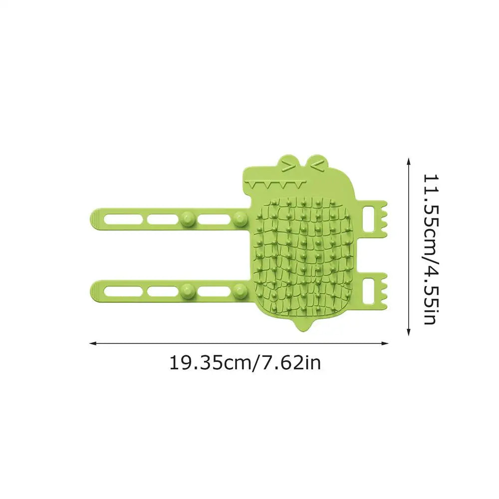 Cat Wall Brush Silicone Adjustable Pet Brush for Itching & Loose Hair Removal