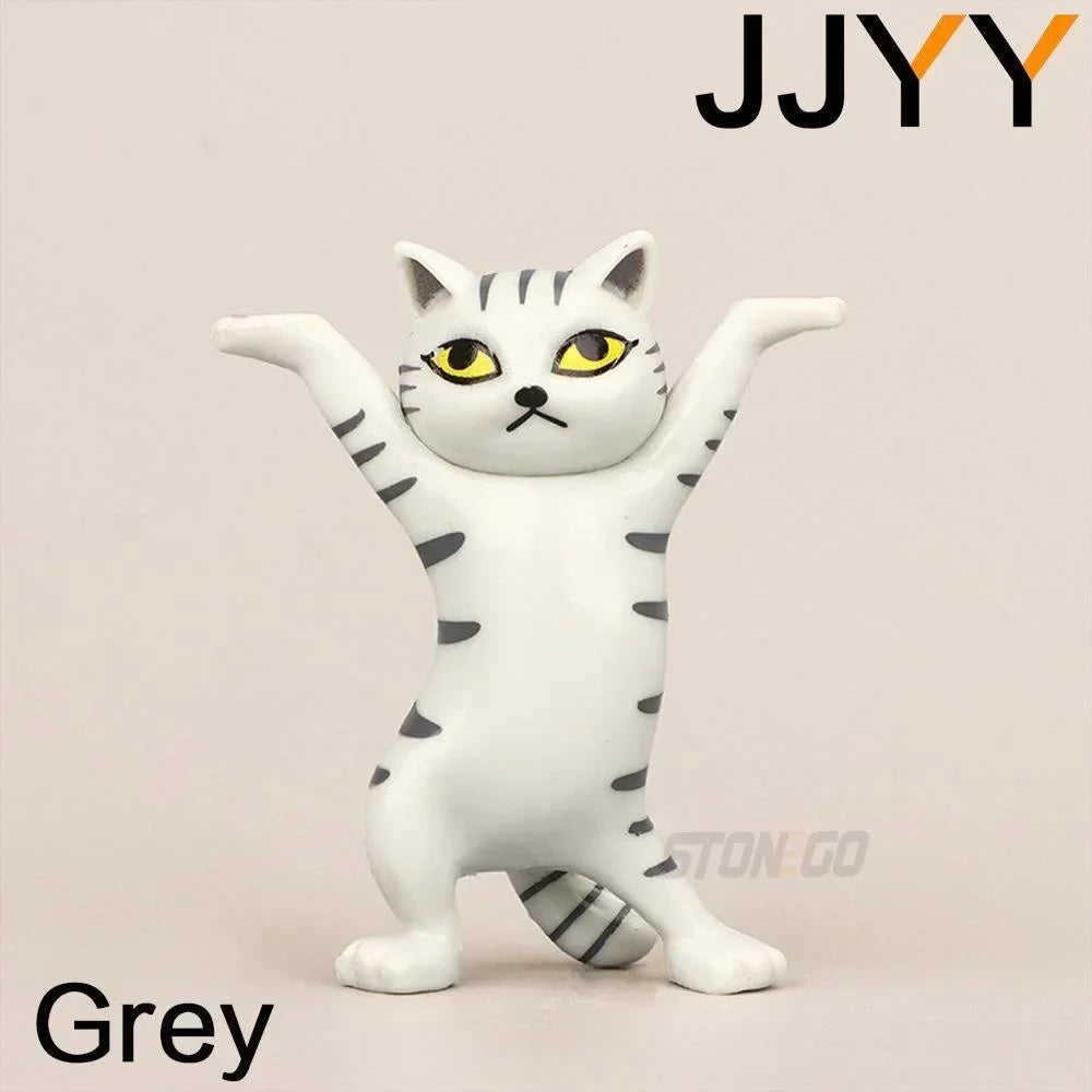 JJYY Cat Statue Pencil Holder – Cute Desktop & Bookshelf Ornament