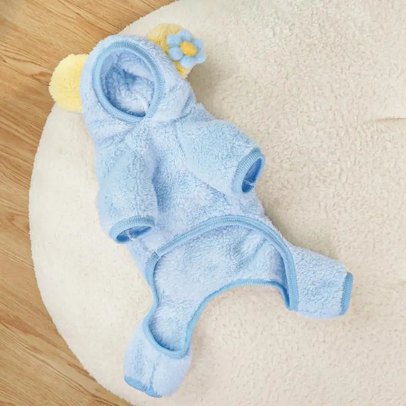 Cute Bear Dog Sweater – Warm Plush Pet Coat for Small Dogs & Cats