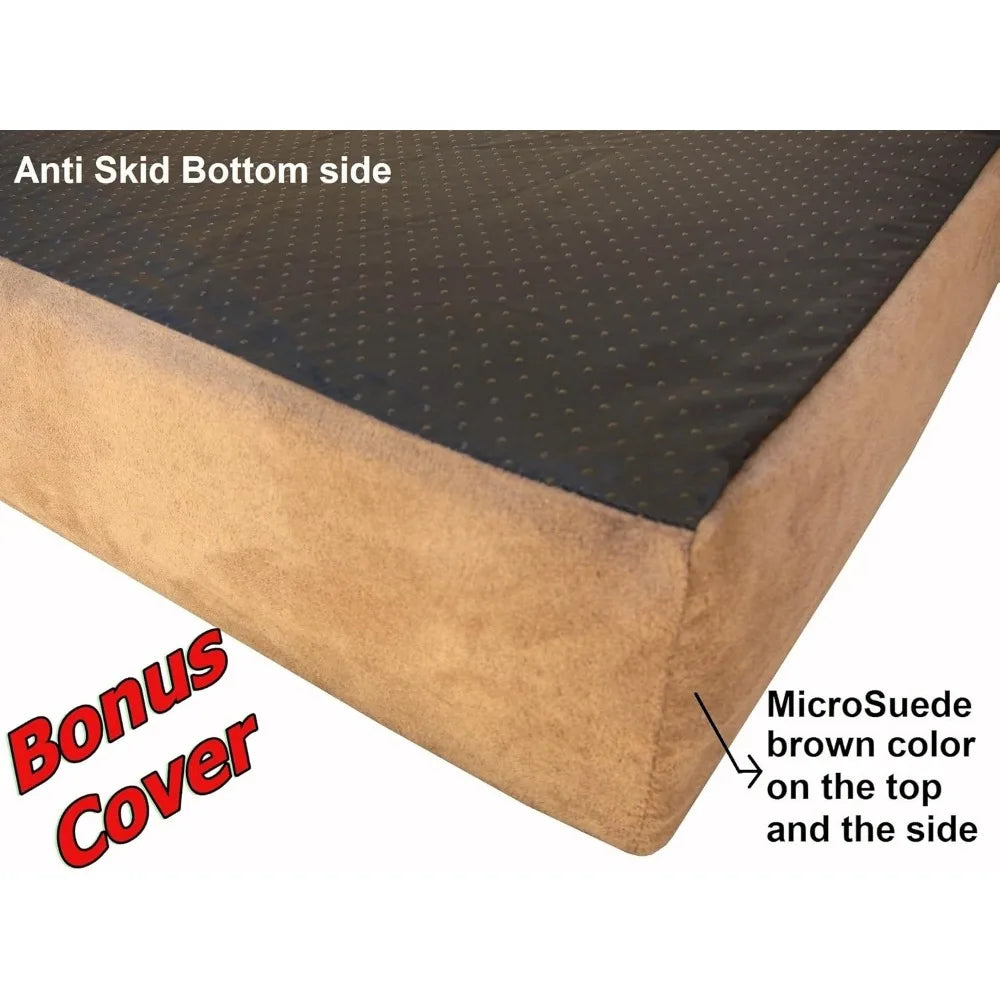 Premium Orthopedic Memory Foam Dog Bed for Large Dogs – Waterproof, Extra Cover, 55