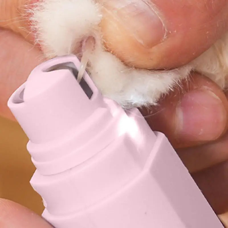 Rechargeable Cat & Dog Nail Grinder - Low Noise, Low Vibration Pet Grooming Trimmer