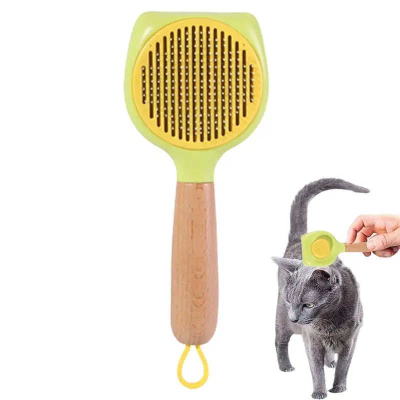Self-Cleaning Dog Brush for Shedding & Dematting