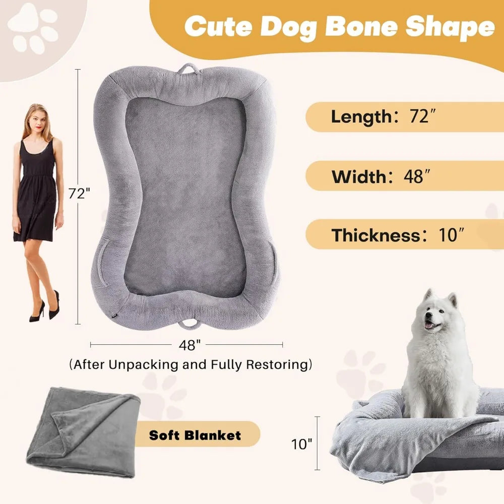 Extra Large Human Dog Bed – 72