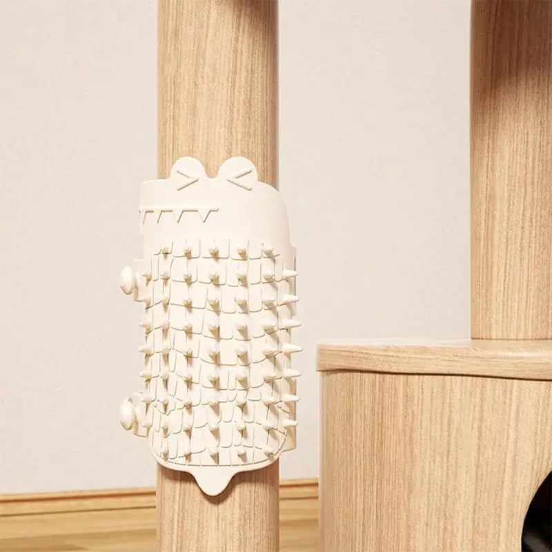 Cat Wall Brush Silicone Adjustable Pet Brush for Itching & Loose Hair Removal