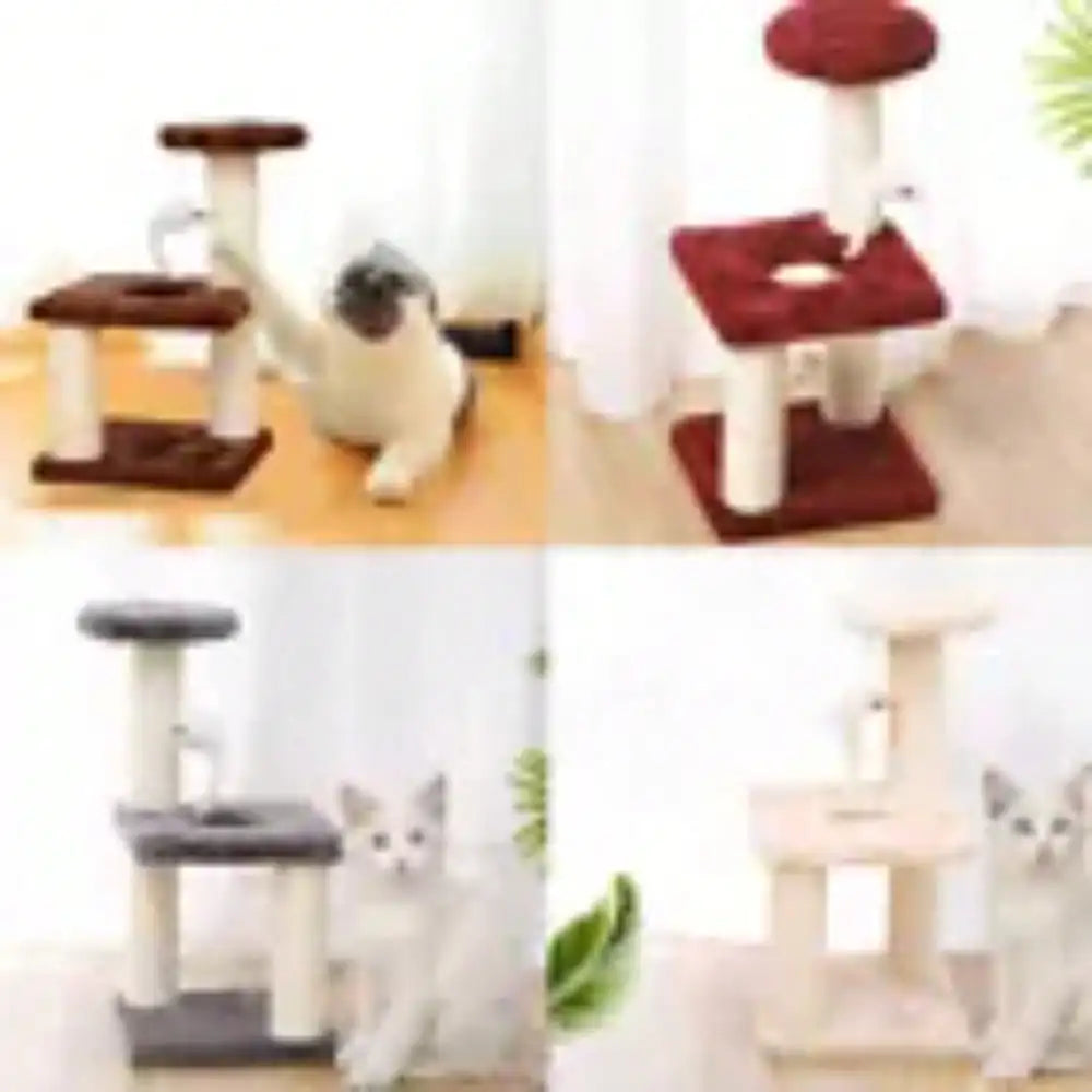 Cat Scratch Tree with Climbing & Playhouse – Indoor Pet Activity Center