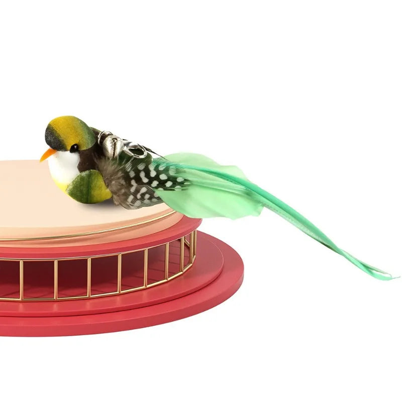 Vocal Cat Toy Feather Bird – Realistic Replacement Head