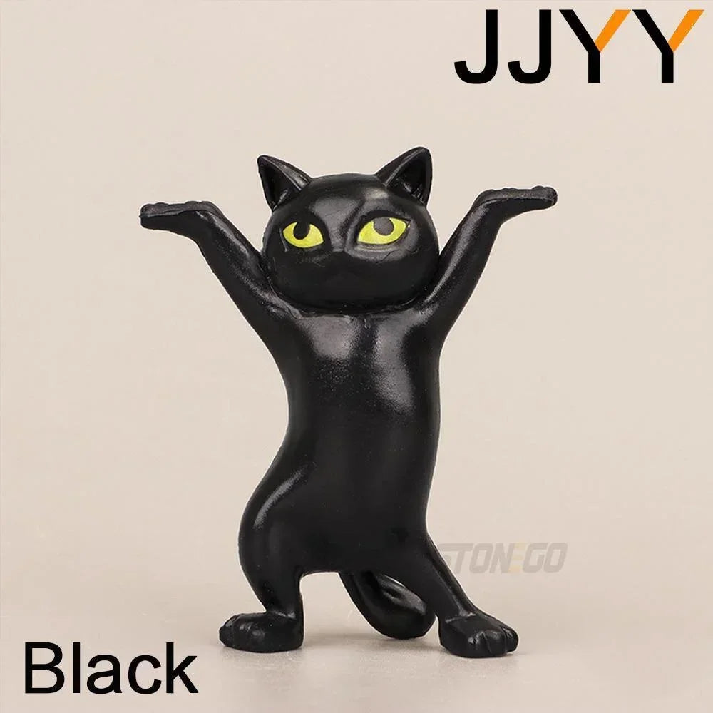 JJYY Cat Statue Pencil Holder – Cute Desktop & Bookshelf Ornament