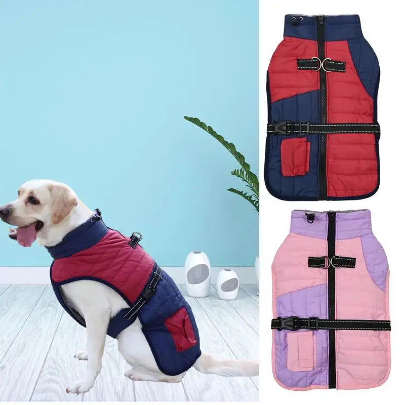 Dog Snow Jacket for Small Dogs – Winter Pullover with Traction