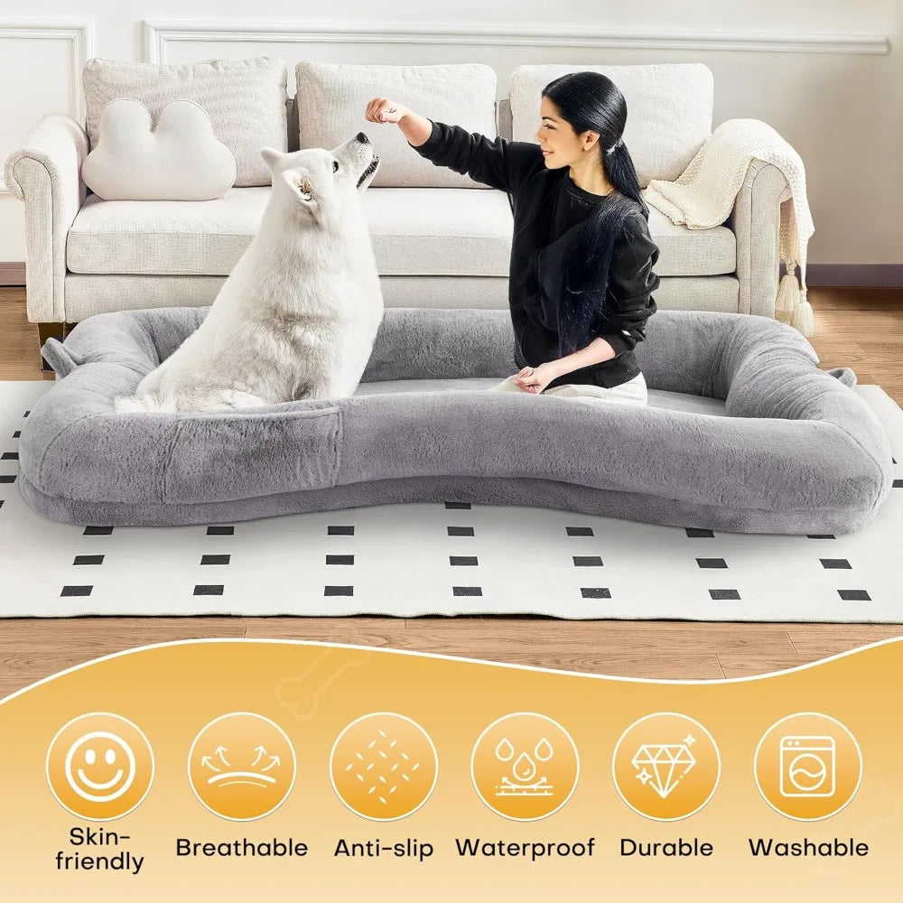 Extra Large Human Dog Bed – 72
