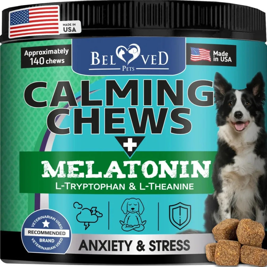Hemp Calming Chews for Dogs - Separation Anxiety & Stress Relief Treats