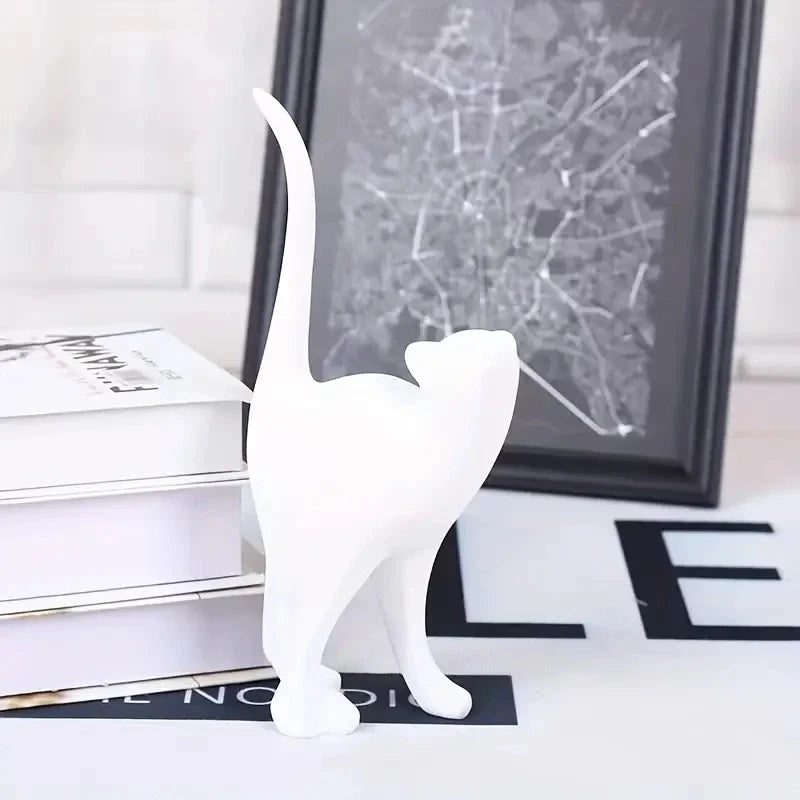 Resin Couples Cat Statues – Romantic Home Decor & Wedding Gift