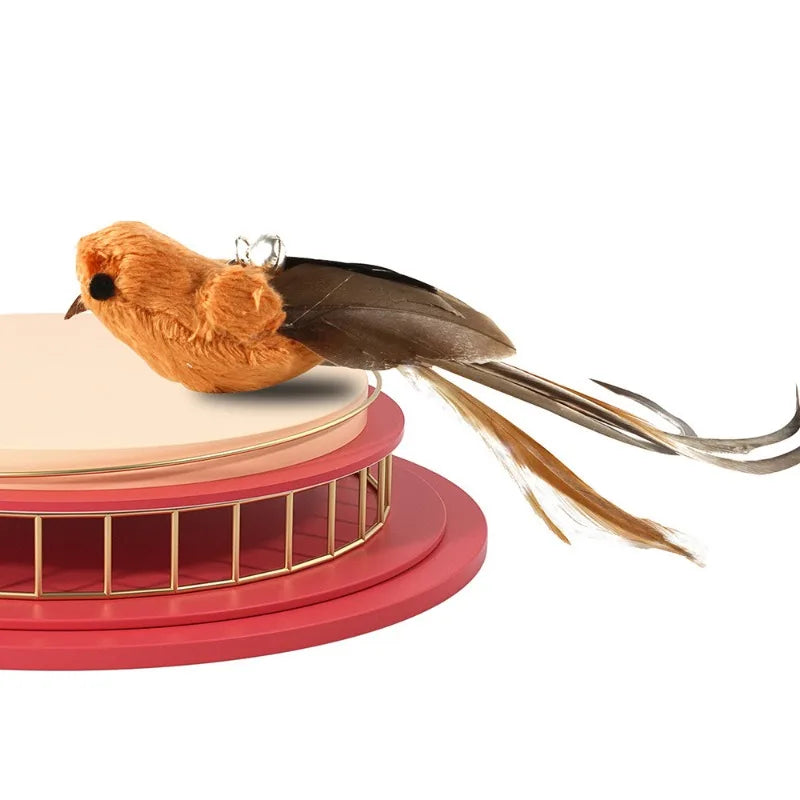 Vocal Cat Toy Feather Bird – Realistic Replacement Head