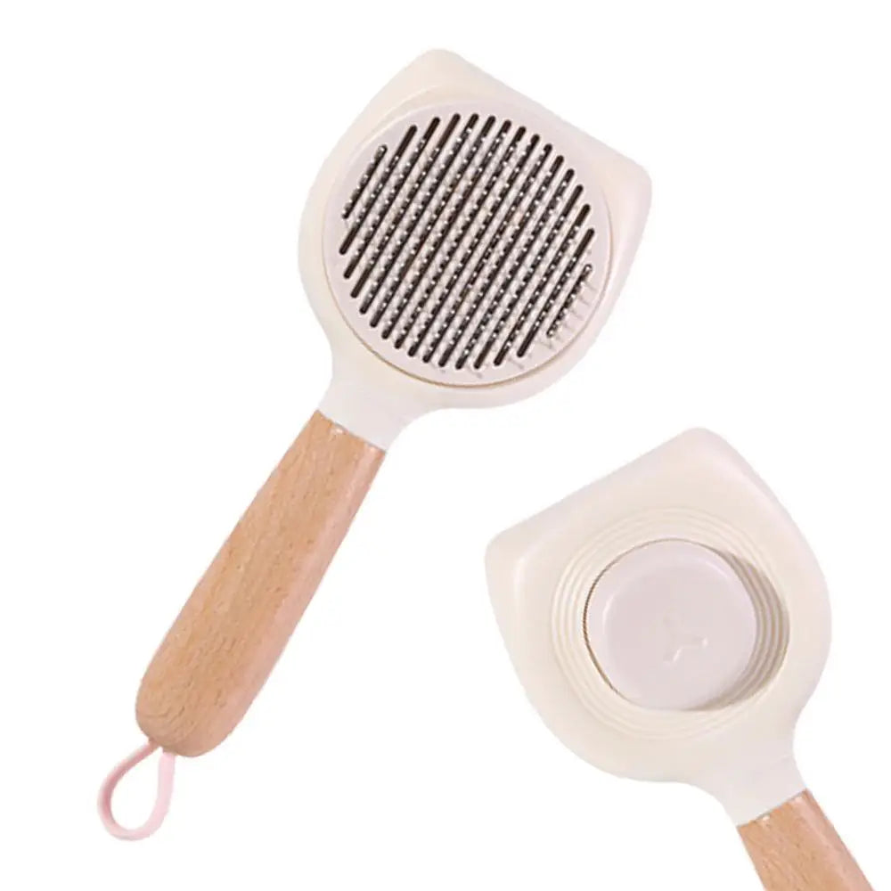 Self-Cleaning Dog Brush for Shedding & Dematting