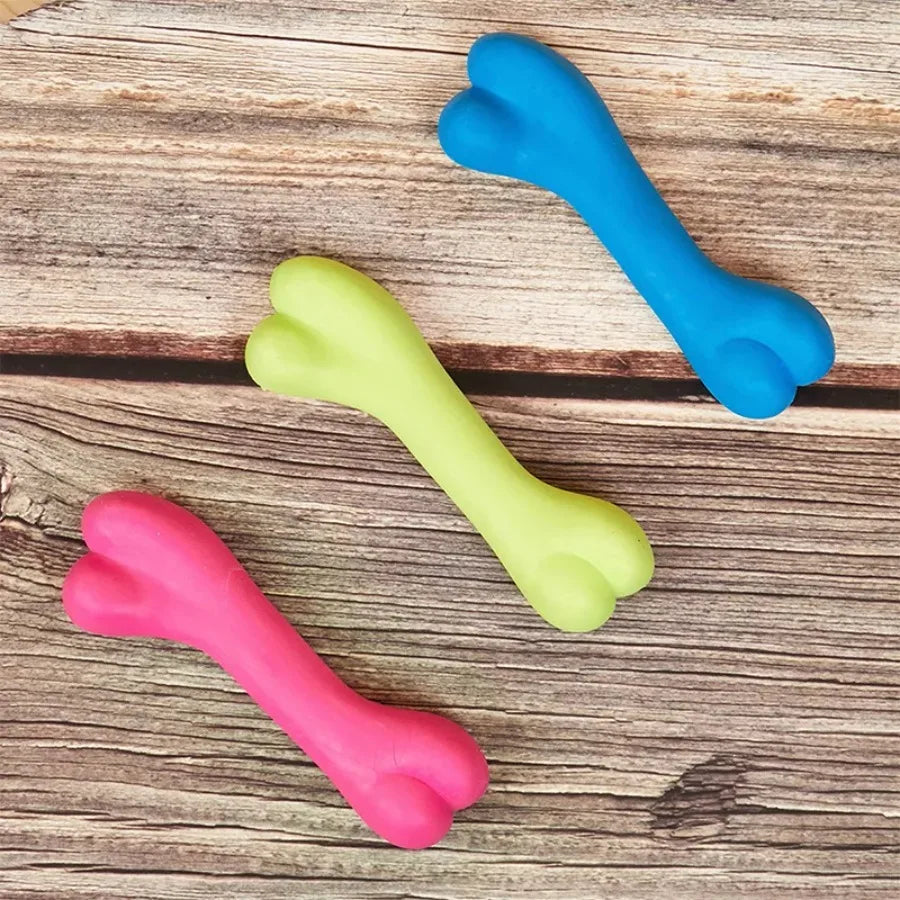 Soft Bone-Shaped Dog Chew Toy – Durable & Teeth-Friendly