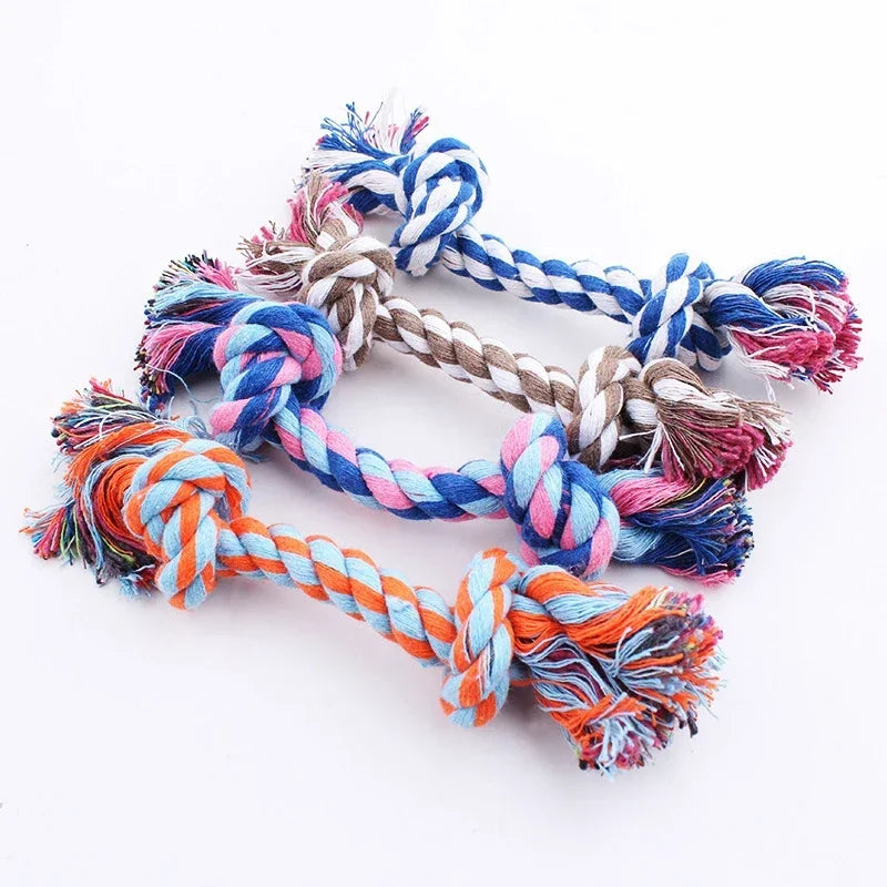 Durable Cotton Rope Pet Toy – Bite-Resistant Fun for Dogs & Cats
