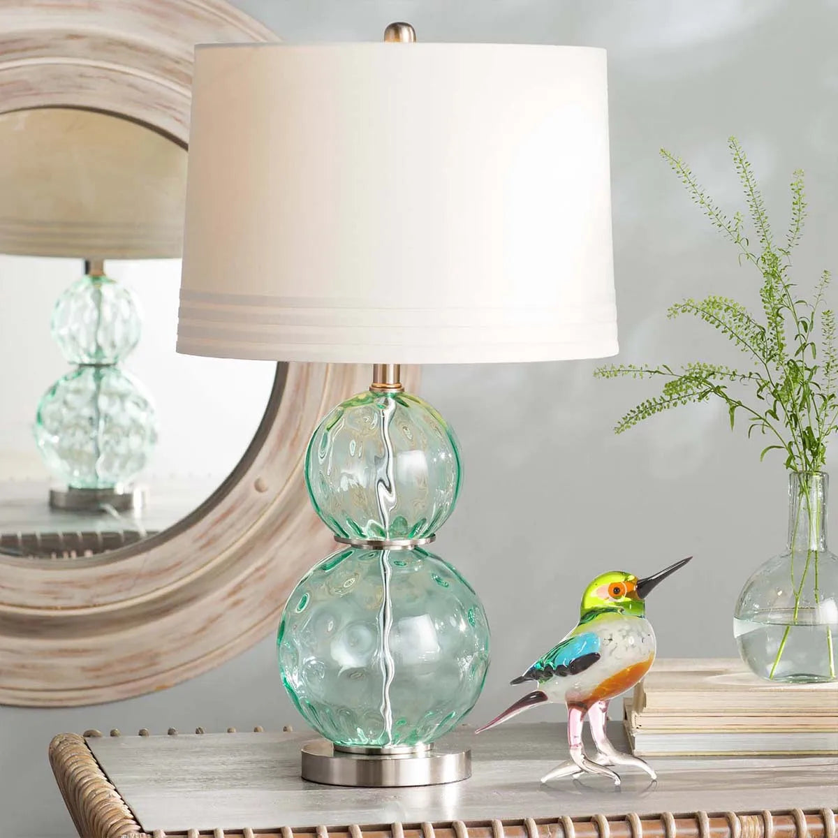 Tooarts Handblown Glass Animal Figurine - Modern Tiny Birds Decor